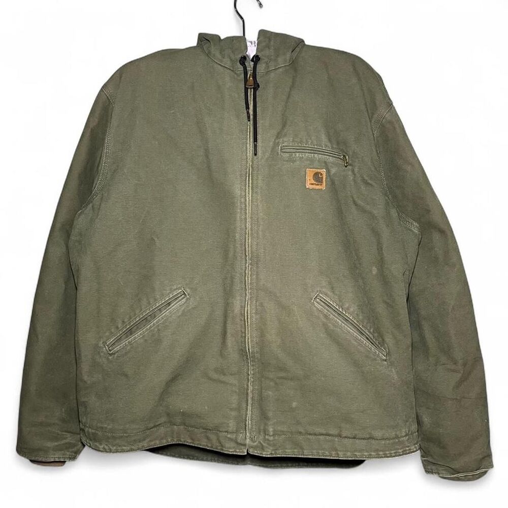 Vintage 2007 Y2K Carhartt J141 LOV Sierra Sherpa Lined Zip Up Canvas Size XL